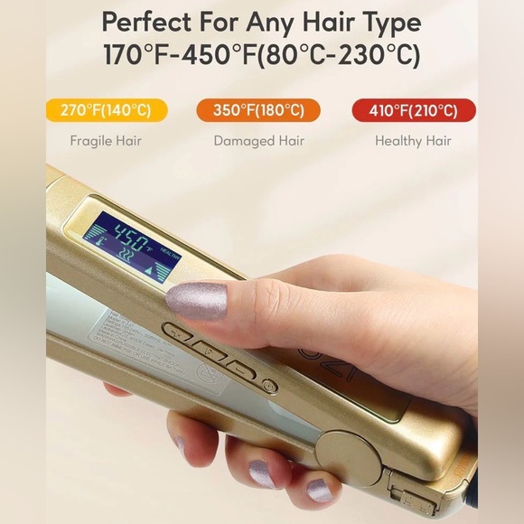 “New” KIPOZI Professional Hair Straightener Salon Flat Iron Hair Styler.  1 In - Picture 3 of 16